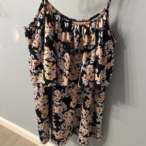 Black/Pink floral sundress